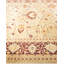 Tapis sable / rouge noué à la main de conception unique 8 pi x 10 pi 3 po Keenan