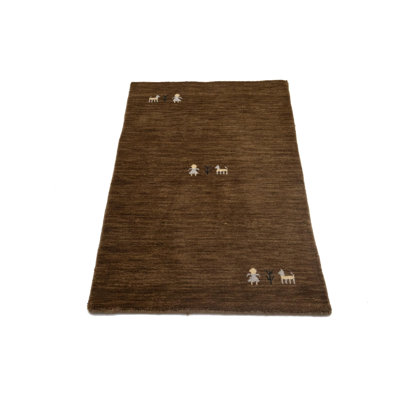Tapis Gabbeh tissé à la main sans perte, 100% laine, de couleur unie, résistant à la décoloration et aux taches, durable