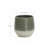 15.8" Round Ribbed Resin Planter, Indoor Outdoor Plant Pot with Drainage Hole