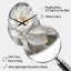 Pivoine blanche, art de pivoines - horloge asymétrique en métal, horloge murale moderne de forme irrégulière-105483333
