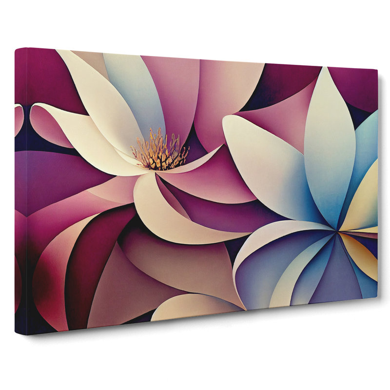 Ultimate Modern Flowers Abstract - Wrapped Canvas, 35cm H x 50cm W x 3cm D