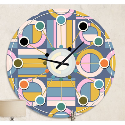 Horloge murale rétro Mid-Century