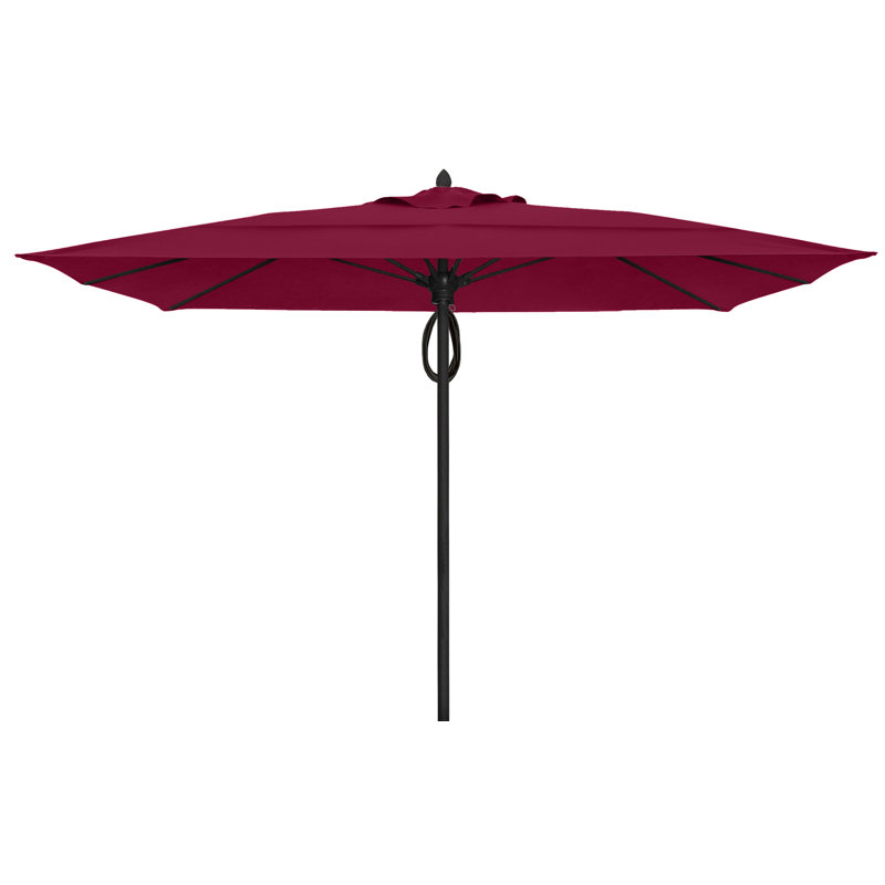 Parasol de marché carré 10 pi Prestige, Bourgogne, Noir