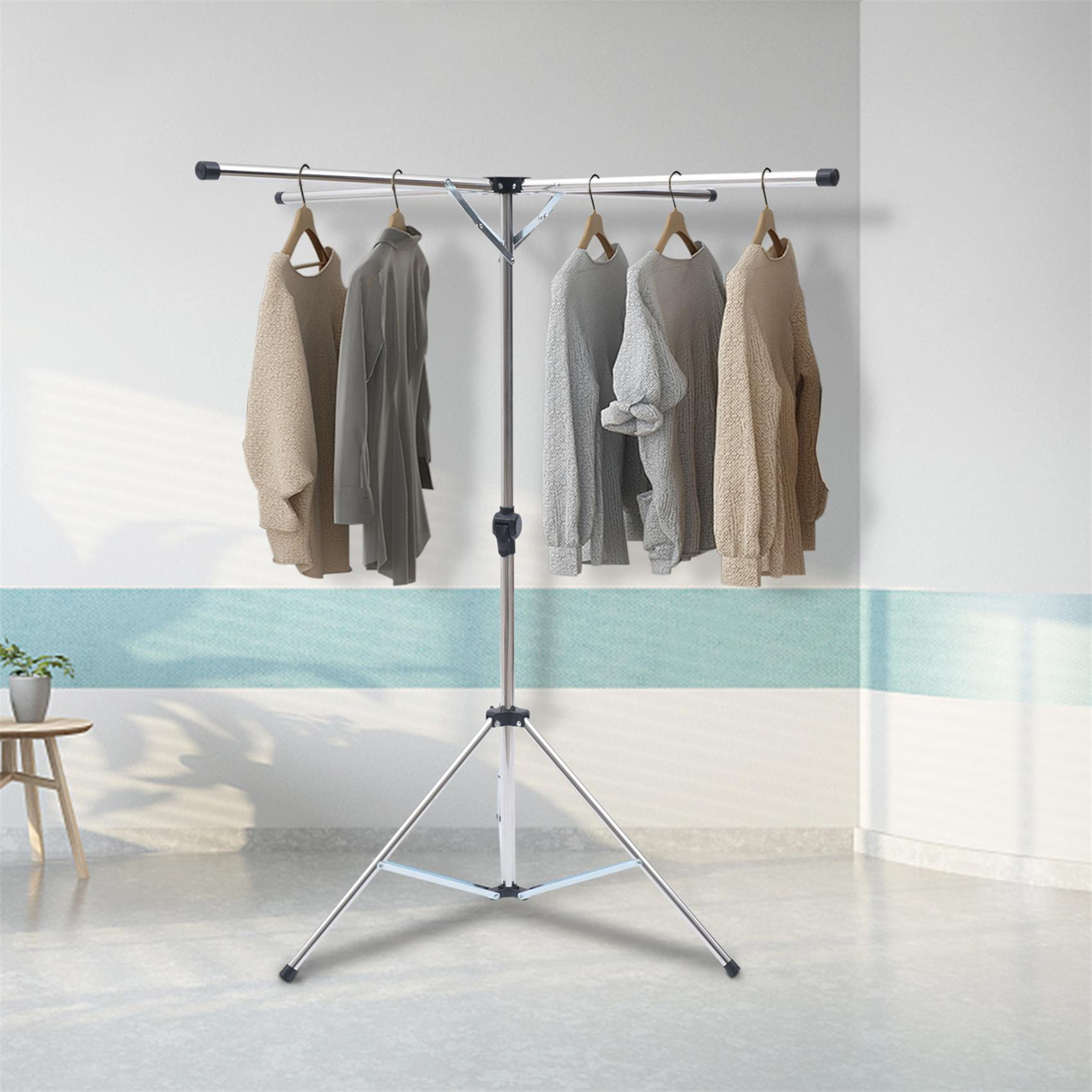 Rebrilliant Metal Foldable Tripod Drying Rack & Reviews | Wayfair