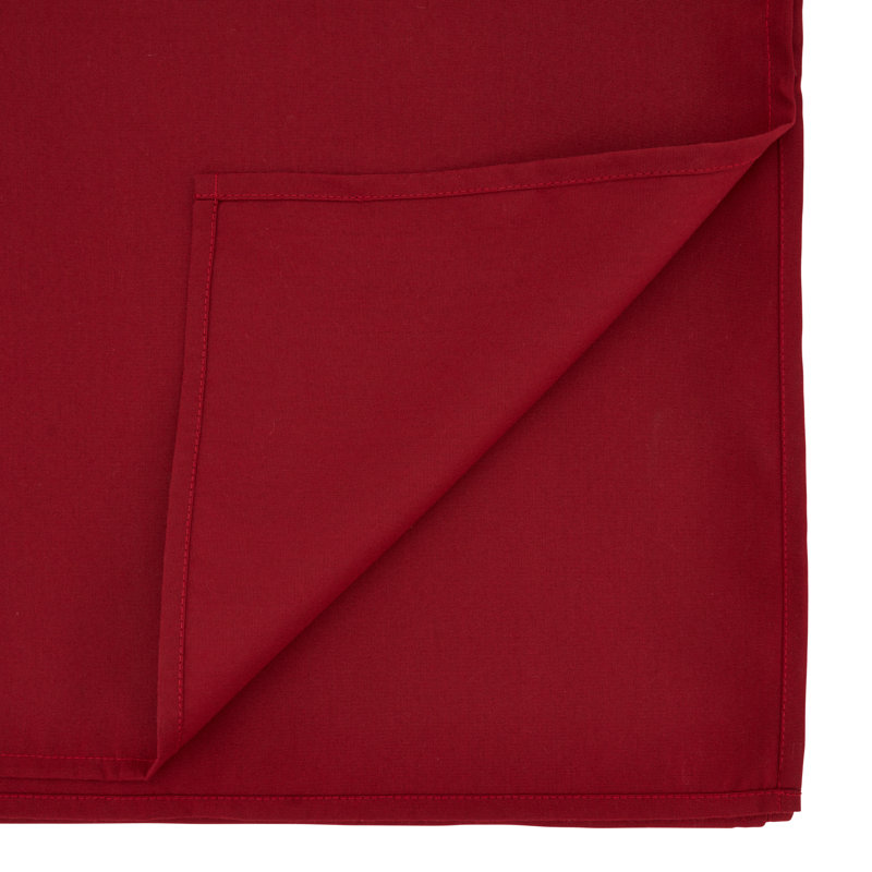 Sherry Polyester Tablecloth, 120" L x 65" W, Red