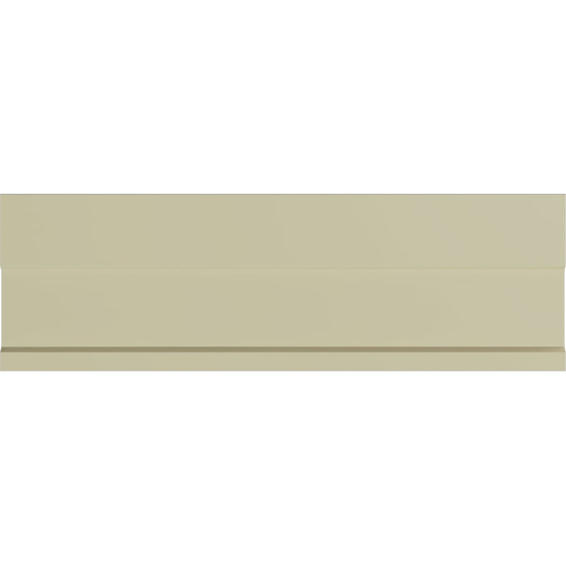 Primed Geometric Baseboard Moulding Sample, 12" Length