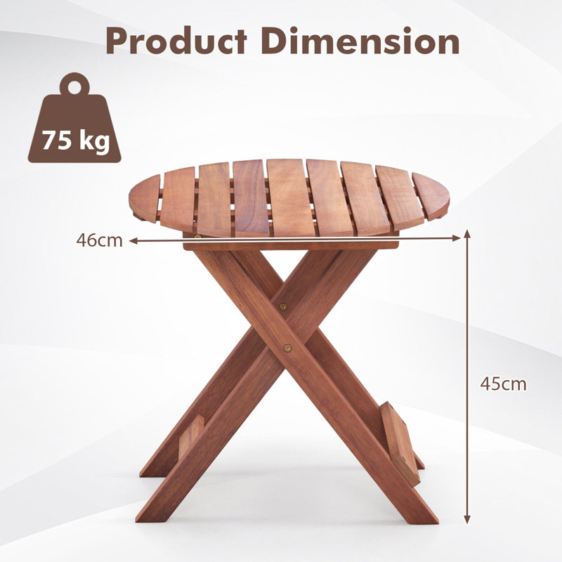 Round 45Cm L Side Table