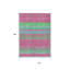 Tapis intérieur lavable rayé vert lime et bleu sarcelle 10 pi x 14 pi
