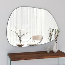  COOL2DAY Irregular Mirror,Asymmetrical Wood Wall Frame