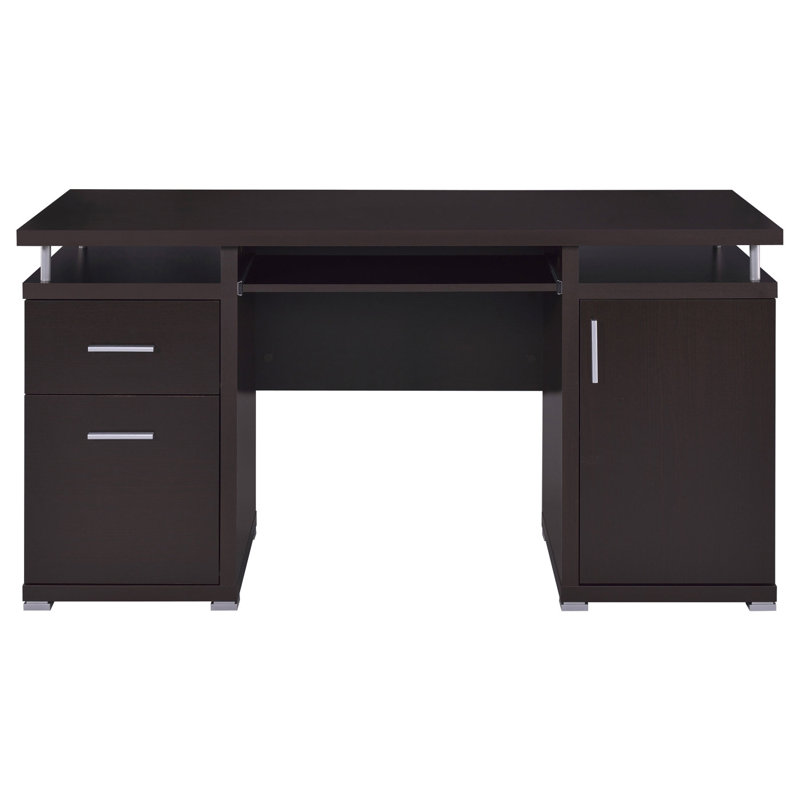Bureau d'ordinateur à 2 tiroirs