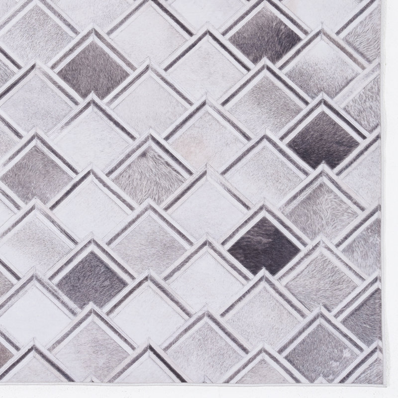 Tapis gris / noir Jameown, Rectangle 3 pi x 5 pi
