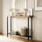 Solid Wood Console Table With 2-Tier Storage, Rustic Brown Entryway Sofa Table For Living Room, Hallway, Foyer, Narrow Design