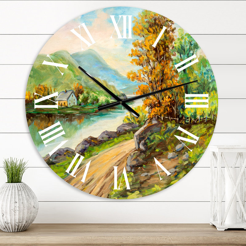 Horloge murale en bordure de campagne, Petit