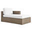 Convene Outdoor Patio Outdoor Patio L-Shaped Sectional Sofa In Cappuccino Grey-88459677