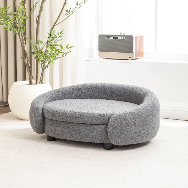 Lit pour chien Malcolm Elegant Rectangle, Gris