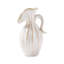 Vase décoratif en céramique blanche, joli petit vase à fleurs blanches pour la décoration intérieure, vases décoratifs en céramique de style bohème d'inspiration nordique moderne