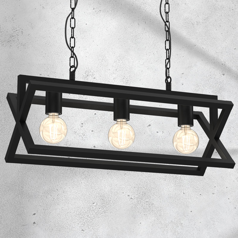 Arnold 3 - Light Black Kitchen Island Pendant