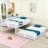 Dextra Kids Twin Over Twin Bunk Bed-732737781