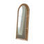 Demi-cercle en bois massif + miroirs pleine longueur en rotin-129870987