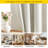100% Blackout Faux Linen Curtains for Living Room Grommet Privacy Insulated Drapes, Set of 2-1487976498-1487976502