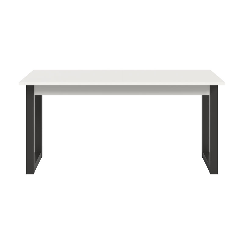 Extendable dining table (W/H/D): 150-190x76x90 NB Seattle, White