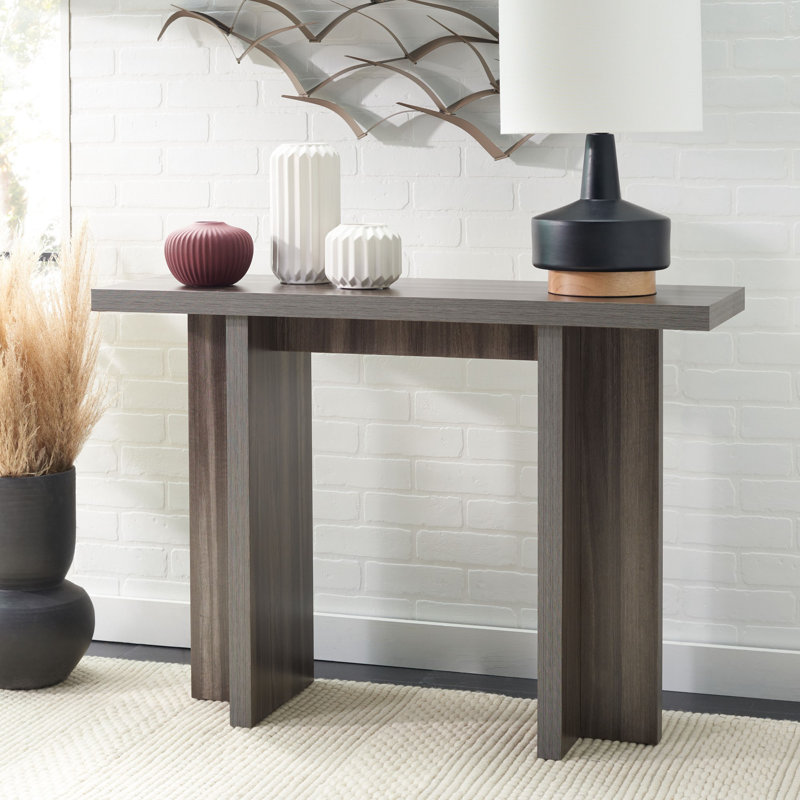 Blakleigh Console Table, 30" H x 42" W x 14" D, Slate Gray