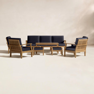 Marina 9-Person Teak Patio Seating Group