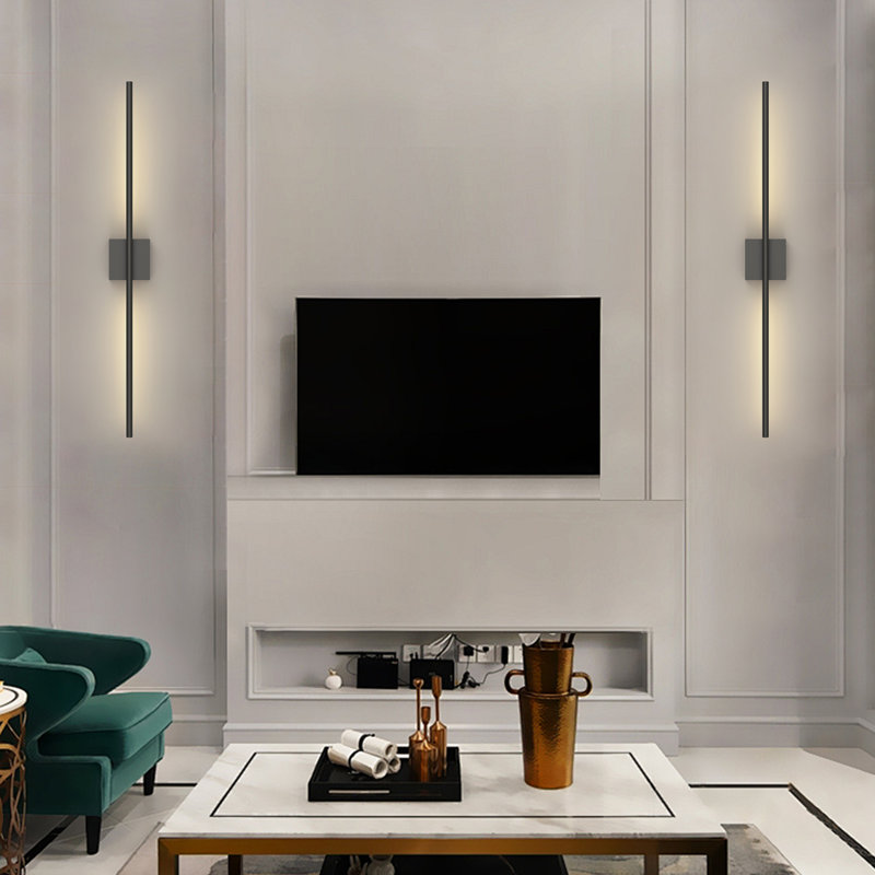  39.3'' Led Wall Sconces (set Of 2), 39.3" H x 4.7" W x 2.7" D
