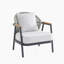 Fauteuil club d'extérieur en corde avec coussin texturé, ensemble de 2-115717570-115717572