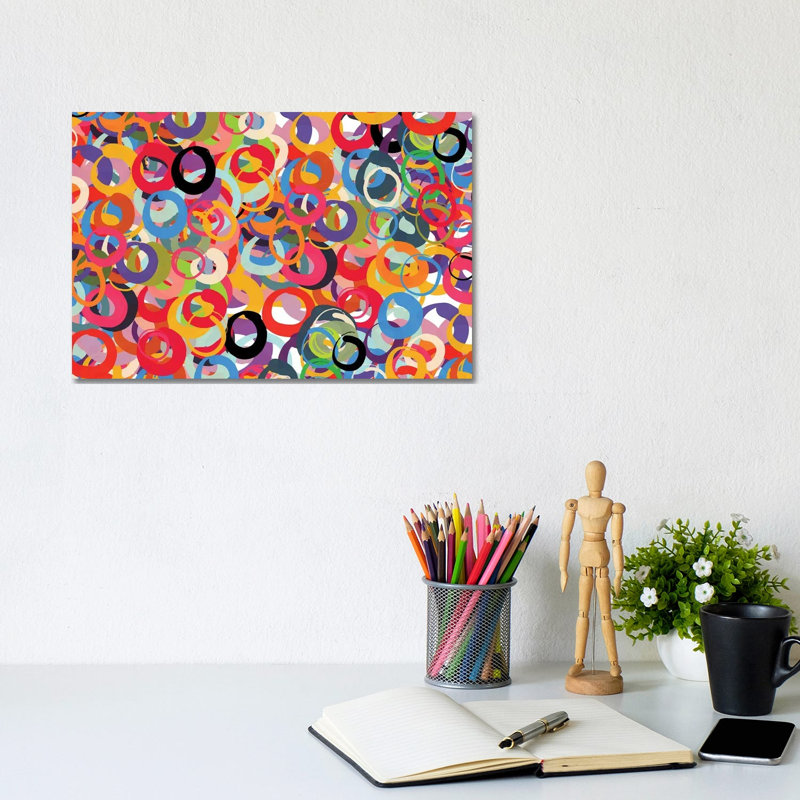 Infinite Circles Of Love by Emmanuel Signorino - Wrapped Canvas Print, 20.32 cm H x 30.48 cm W
