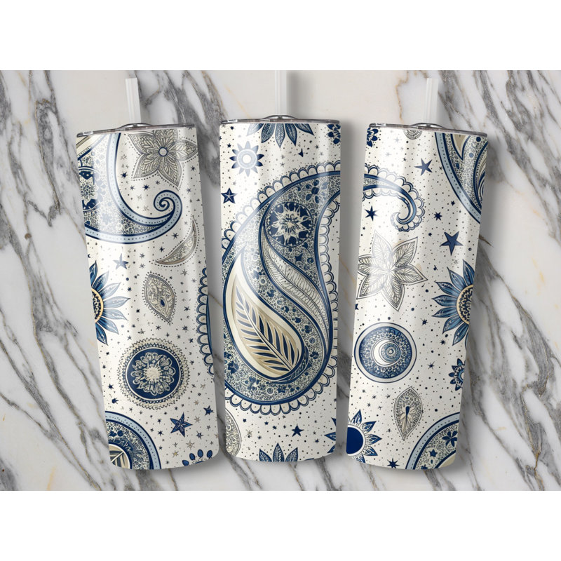 Choose Handmade Tumblers 591ml Vacuum Insulated Stainless Steel (18/8) Travel Tumbler with Straw