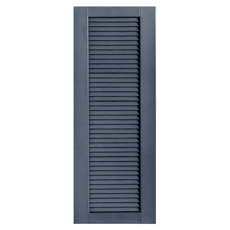 Paire de volets à persiennes droites, 37 po, Indigo, 18 po