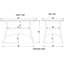 Rectangular Metal Outdoor Coffee Table , 109.22cm cm W 66cm cm D