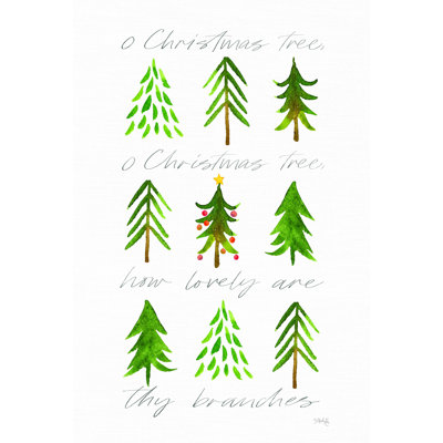 «O Christmas Tree» par Marla Rae - reproduction d'art sur toile tendue