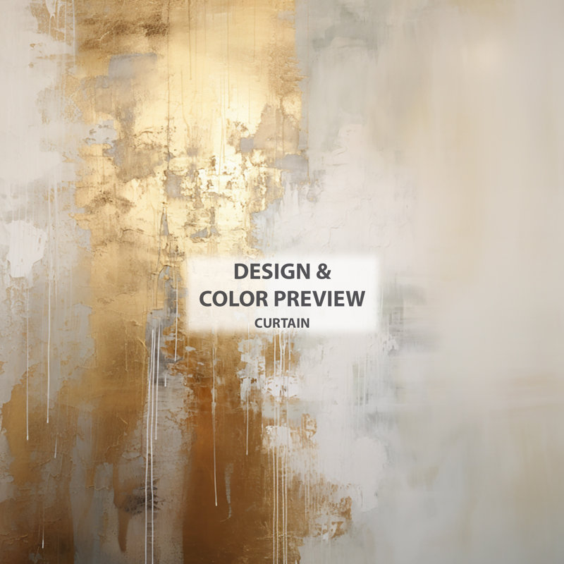 Rideau noir occultant Minimal River and Beige, L 52 po x L 84 po