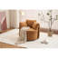 Chaise pivotante et de rangement en tissu avec coussin de dossier Teddy-1477606035