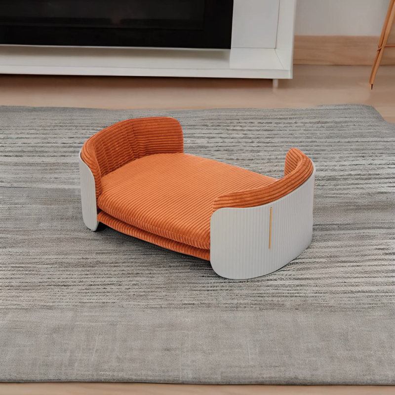Lit d'intérieur pour chat, Taille moyenne: l 31,9 po x P 20,9 po, Gris / Brun