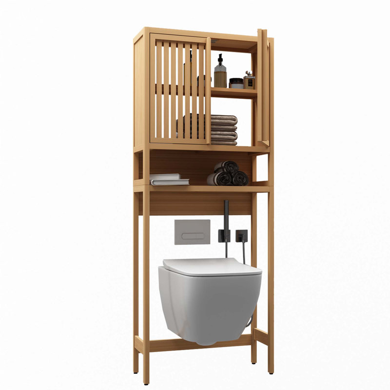 Armoire de rangement au-dessus de la toilette