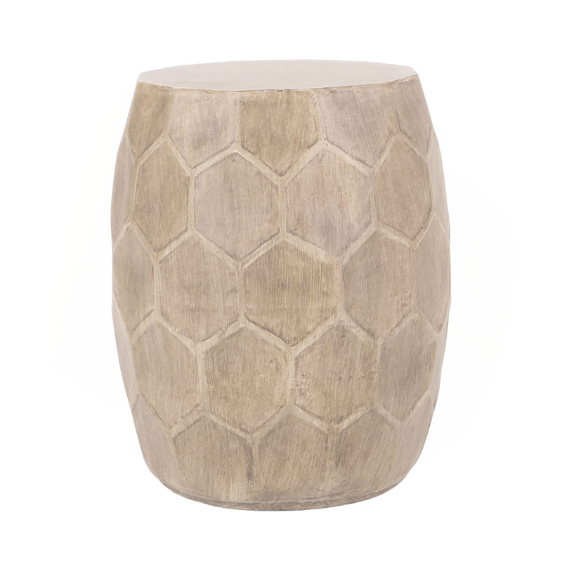 Outdoor Lightweight Concrete Side Table,