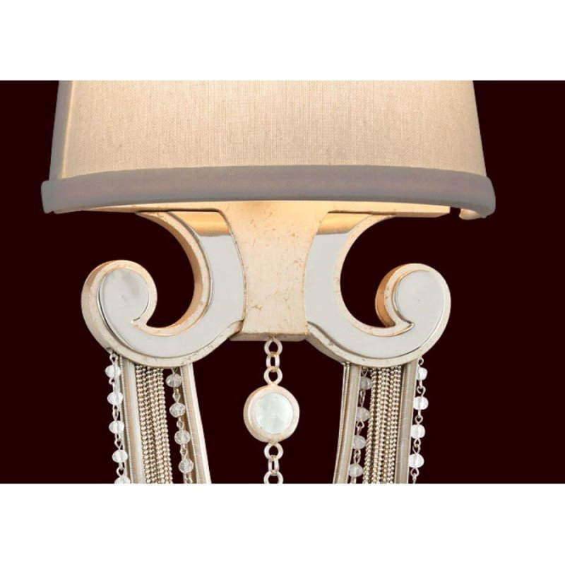 Lustre suspendu en acier inoxydable à 5 lumières, Fer brossé, Cristal de roche améthyste