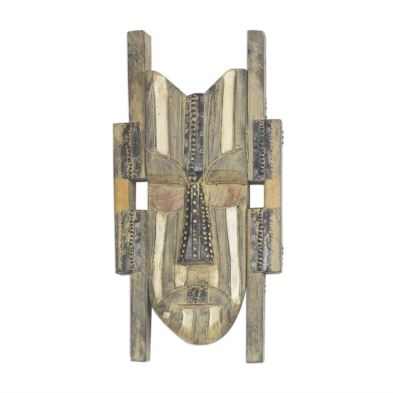 Masque de bois africain Bungalow Rose mawulolo