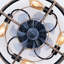 Ventilateurs de plafond de 20 po en fer avec télécommande, ventilateur encastré de ferme avec moteur réversible à 6 vitesses, pour la cuisine, la chambre à coucher - ampoules non incluses