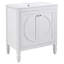 Ensemble de meuble-lavabo sans installation avec lavabo en céramique et armoire à pharmacie murale