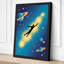 Ascending Through Stars Modern - Wrapped Canvas-359029306-359029307
