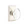 Privacy Hampton Knob with Rectangular Rose