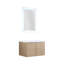 Meuble-lavabo flottant avec évier - 30 po, évite les nettoyants acides, portes à fermeture en douceur, espace de rangement moderne et spacieux en matériau de contreplaqué 30X18-00630,