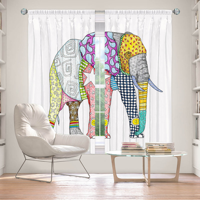 Paire de rideaux occultant en polyester Acelee, L 40 po x L 82 po