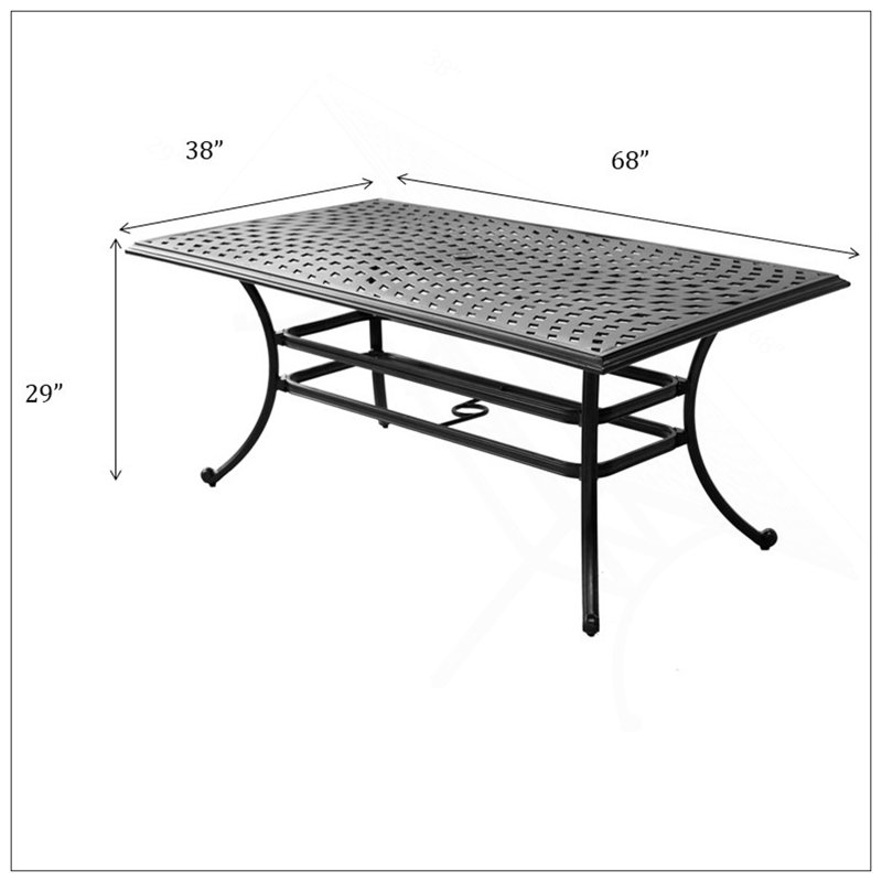 Rectangle Dining Table, Espresso Brown