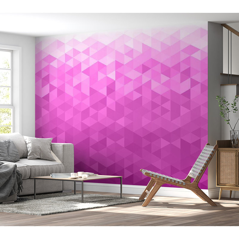 Murale Hineline, Rose, L 82 po x l 118 po