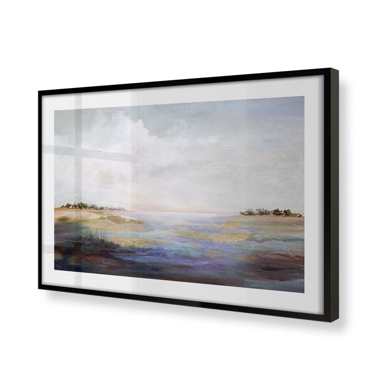 " Whispering Reverie " by Karen Hale, Satin Black, 9" H x 11" W x 1.25" D